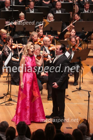  Sondra Radvanovsky, operna pevka;  Jonathan Tetelman, operni pevecOpera Tosca Giacoma Puccinija, Ljubljana Festival