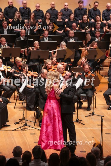  Sondra Radvanovsky, operna pevka;  Jonathan Tetelman, operni pevecOpera Tosca Giacoma Puccinija, Ljubljana Festival