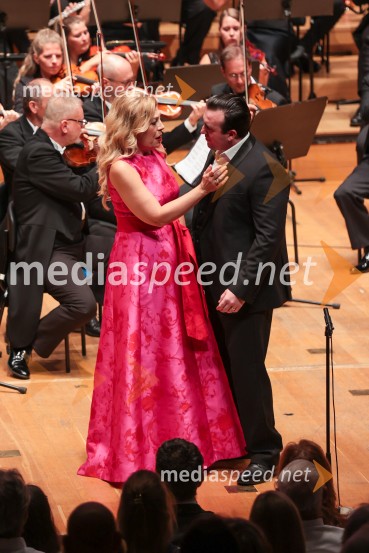  Sondra Radvanovsky, operna pevka;  Jonathan Tetelman, operni pevecOpera Tosca Giacoma Puccinija, Ljubljana Festival