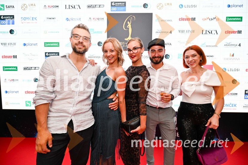  ... ;  ... ;  ... ;  ... ;  Ana Boršič, A1 SlovenijaMiss Universe Slovenije 2025 je Hana Klaut