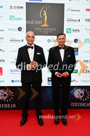  Ivo Boscarol, podjetnik, generalni direktor Pipistrel d.o.o.;  Borut Pahor, nekdanji predsednik Republike SlovenijeMiss Universe Slovenije 2025 je Hana Klaut