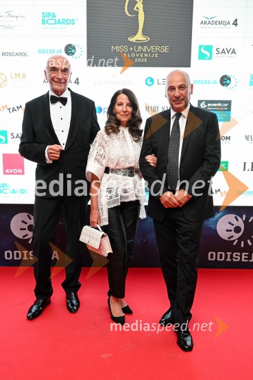  Ivo Boscarol, podjetnik, generalni direktor Pipistrel d.o.o.;  Katja Dolenc Batagelj, izvršna dirketorica trženja, Postojnska jama;  Marjan  Batagelj, predsednik upravnega odbora, Postojnska jamaMiss Universe Slovenije 2025 je Hana Klaut