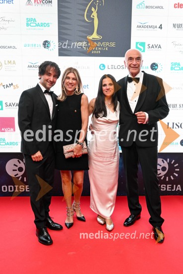  Tomaž Kavčič, kuharski mojster, Pri Lojzetu, Zemono, podpredsednik BASS;  Flavia  Furios Kavčič, Dvorec Zemono;  Sara Kavčič, Gostilna Pri Lojzetu;  Ivo Boscarol, podjetnik, generalni direktor Pipistrel d.o.o.Miss Universe Slovenije 2025 je Hana Klaut