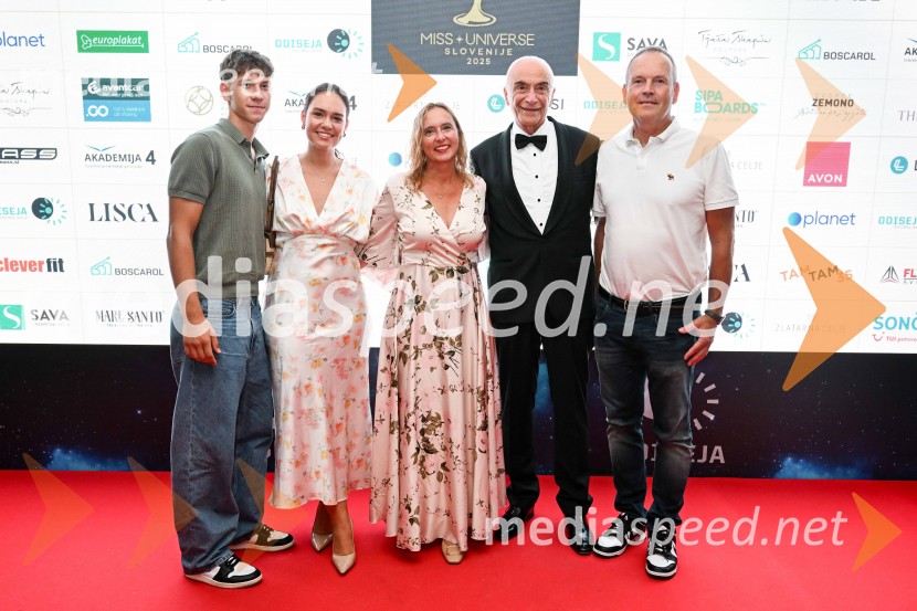  ... ;  ... ;  ... ;  Ivo Boscarol, podjetnik, generalni direktor Pipistrel d.o.o.;  ... Miss Universe Slovenije 2025 je Hana Klaut