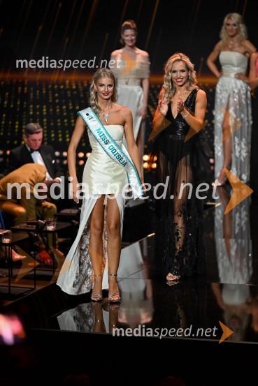  Inti Kovačić, miss Odiseje 2025;  Hana Klaut, Miss Universe Slovenije 2025Miss Universe Slovenije 2025 je Hana Klaut