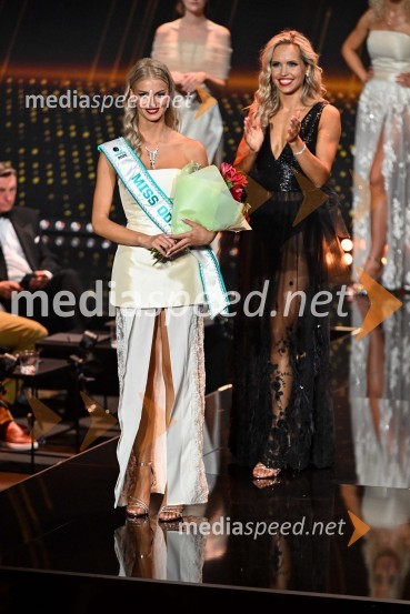  Inti Kovačić, miss Odiseje 2025;  Hana Klaut, Miss Universe Slovenije 2025Miss Universe Slovenije 2025 je Hana Klaut