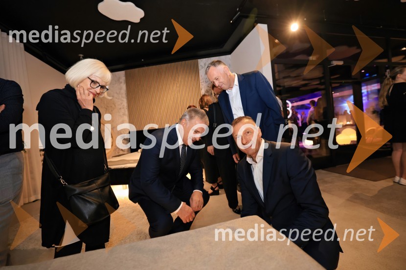  Marko Lotrič, predsednik, Državni svet;  Emil Marinšek, direktor, podjetje MaremicoSlavnostna otvoritev novega Spalnega centra Maremico v Ljubljani