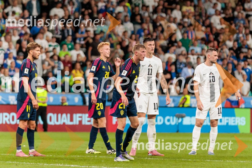 Kvalifikacije za SP 2026; Slovenija – Švedska, nogomet