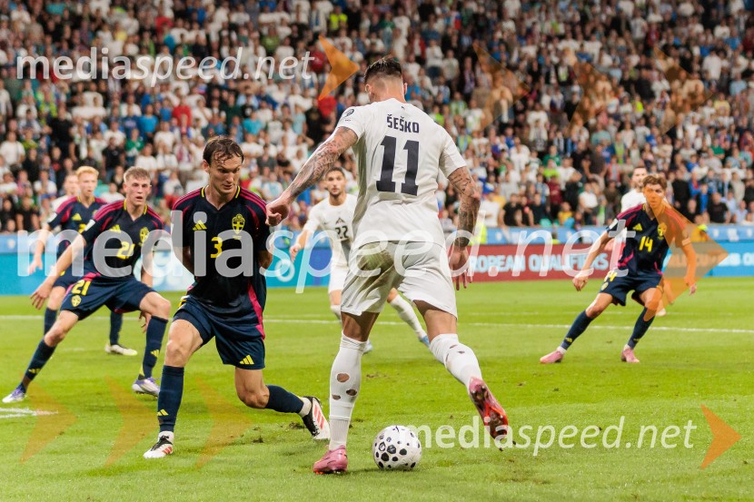 Kvalifikacije za SP 2026; Slovenija – Švedska, nogomet