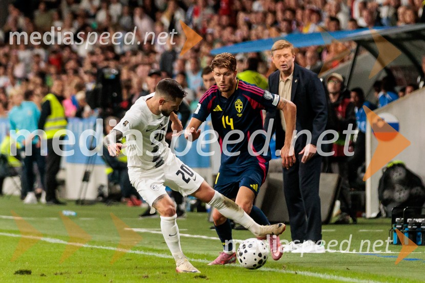 Kvalifikacije za SP 2026; Slovenija – Švedska, nogomet