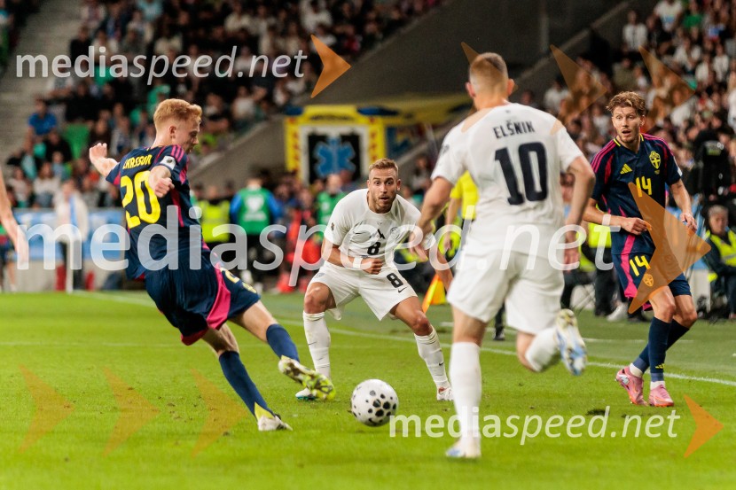 Kvalifikacije za SP 2026; Slovenija – Švedska, nogomet