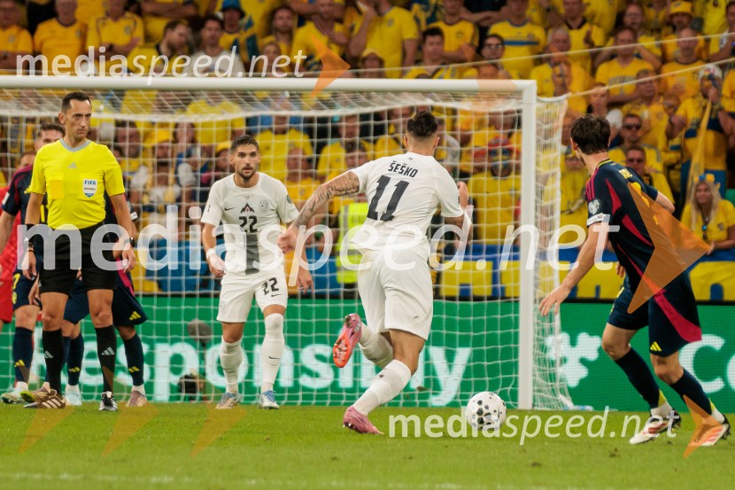 Kvalifikacije za SP 2026; Slovenija – Švedska, nogomet