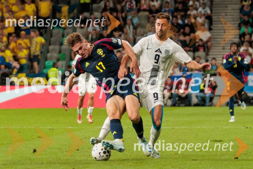 Kvalifikacije za SP 2026; Slovenija – Švedska, nogomet