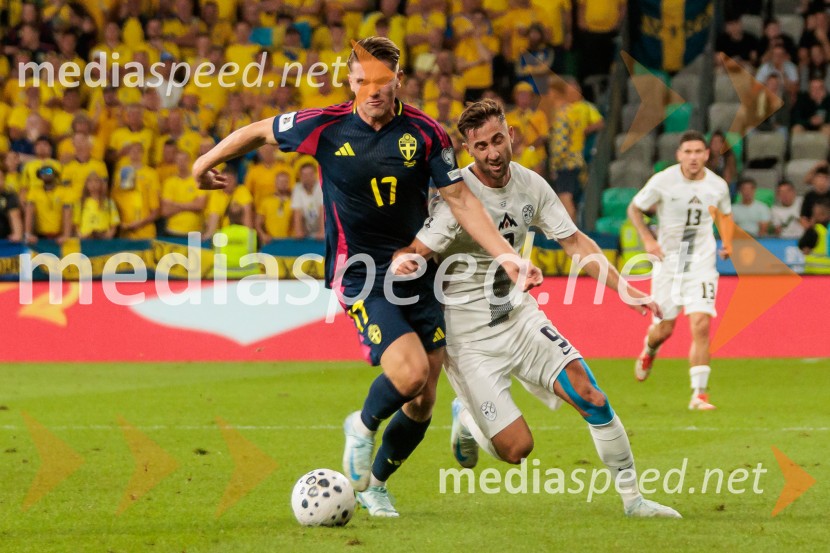 Kvalifikacije za SP 2026; Slovenija – Švedska, nogomet