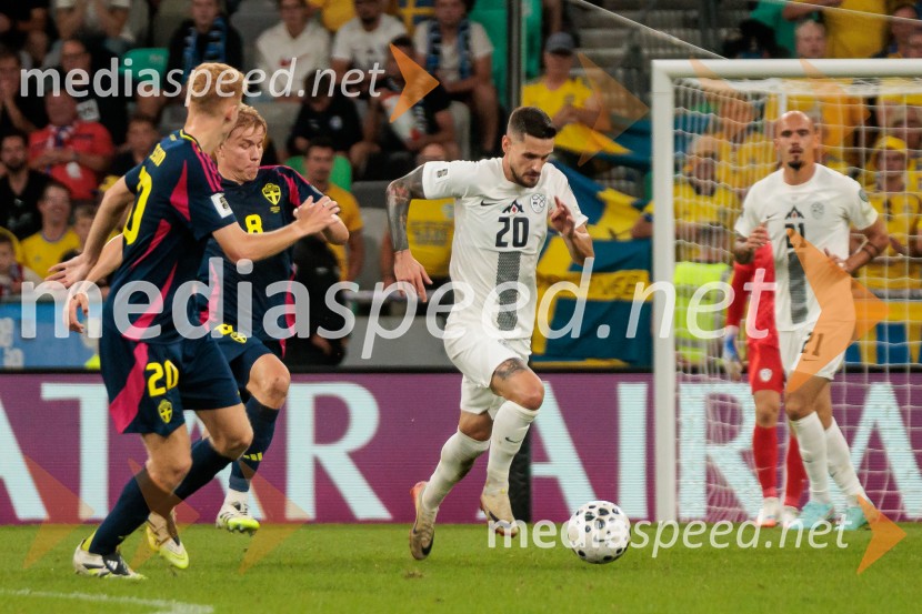 Kvalifikacije za SP 2026; Slovenija – Švedska, nogomet