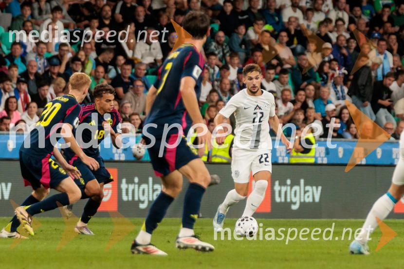 Kvalifikacije za SP 2026; Slovenija – Švedska, nogomet