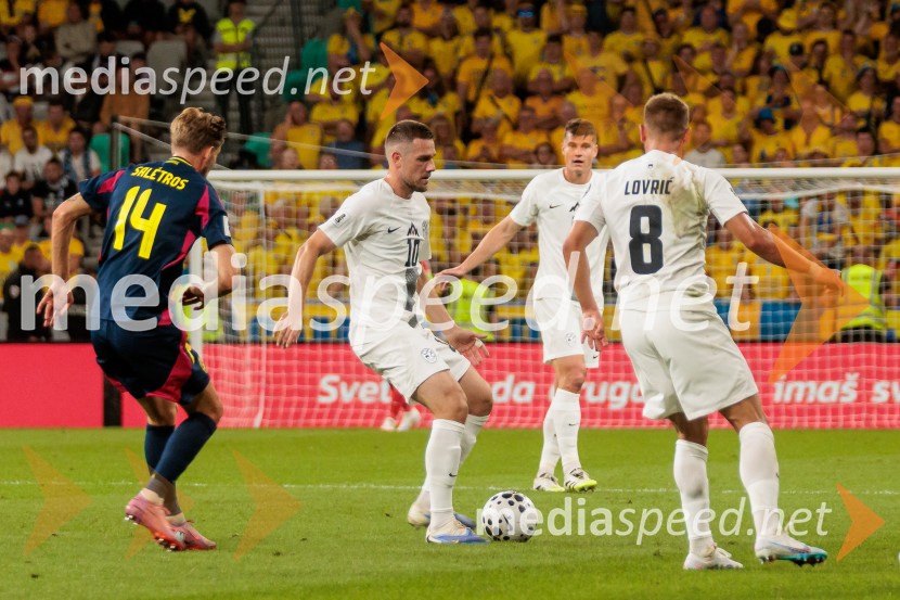 Kvalifikacije za SP 2026; Slovenija – Švedska, nogomet