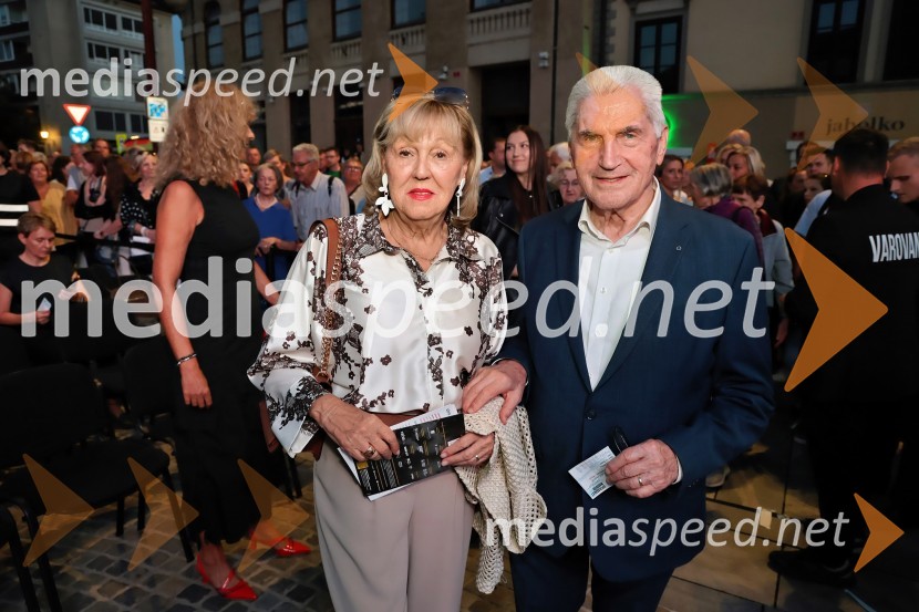  Edita Benko Toplak; prof. dr. Ludvik Toplak,  predsednik Alma Mater Europaea, nekdanji rektor UMTango - Balet pod zvezdami ponovno očaral Maribor