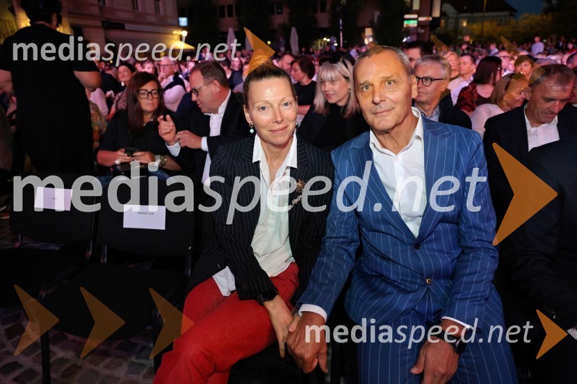  Nataša Matjašec Rošker, igralka;  Danilo Rošker, direktor SNG MariborTango - Balet pod zvezdami ponovno očaral Maribor
