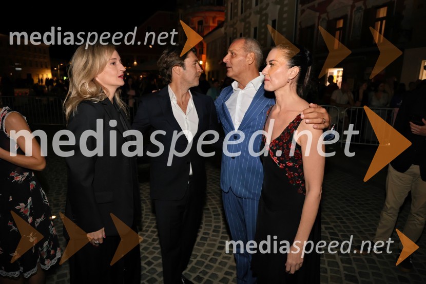  Valentina Turcu, koreografinja in baletna solistka;  Edward Clug, umetniški direktor, Balet SNG Maribor;  Danilo Rošker, direktor SNG Maribor;  ... Tango - Balet pod zvezdami ponovno očaral Maribor