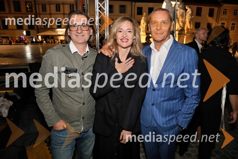  Aleksandar  Popovski, režiser, umetniški direktor Drame SNG Maribor;  Valentina Turcu, koreografinja in baletna solistka;  Danilo Rošker, direktor SNG MariborTango - Balet pod zvezdami ponovno očaral Maribor
