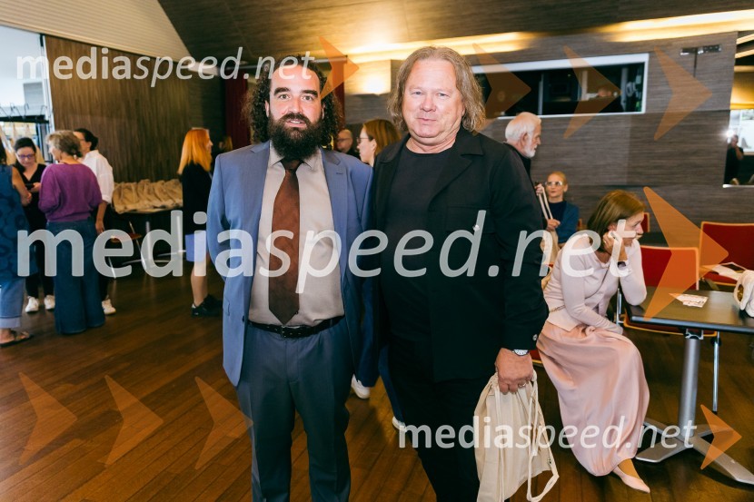   Jure Novak, generalni direktor, Cankarjev dom;  Tomaž Žontar, vodja razvoja storitev in inovacij, Europlakat d.o.o.Predstavitev sezone 2025/26 v Cankarjevem domu