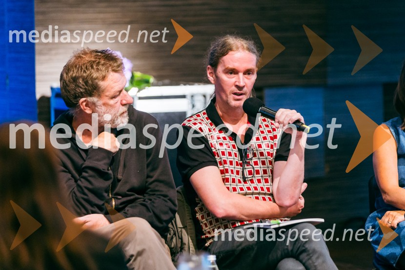  Jernej Lorenci, gledališki režiser;  Andrej Jaklič, vodja gledališkega in sodobnoplesnega programa CDPredstavitev sezone 2025/26 v Cankarjevem domu