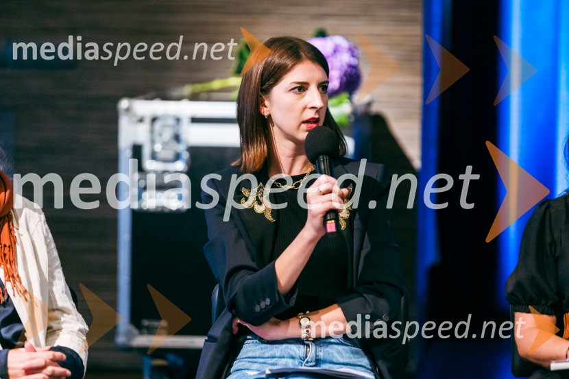  Katarina Hergouth, vodja razstavnega programa, Cankarjev domPredstavitev sezone 2025/26 v Cankarjevem domu