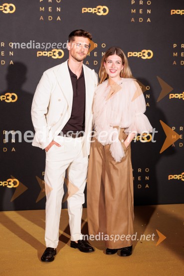  Matej Zemljič, igralec;  Mila Peršin, igralkaPOP promenada 2025