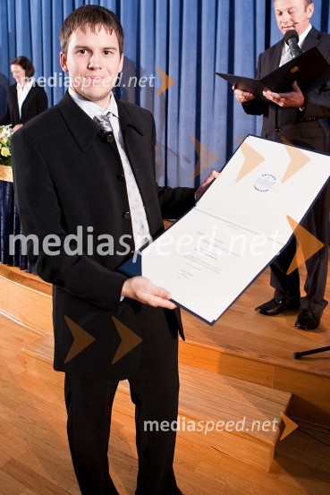 Marko Zdravkovič, študentDan Univerze v Mariboru in 50 let Fakultete za organizacijske vede Kranj