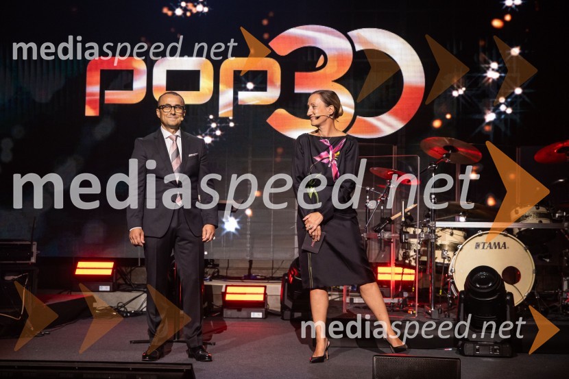  Aleš Muhič, direktor trženja PRO PLUS;  Stella Litou, direktorica, PRO PLUS in RTL HrvaškaPOP promenada 2025