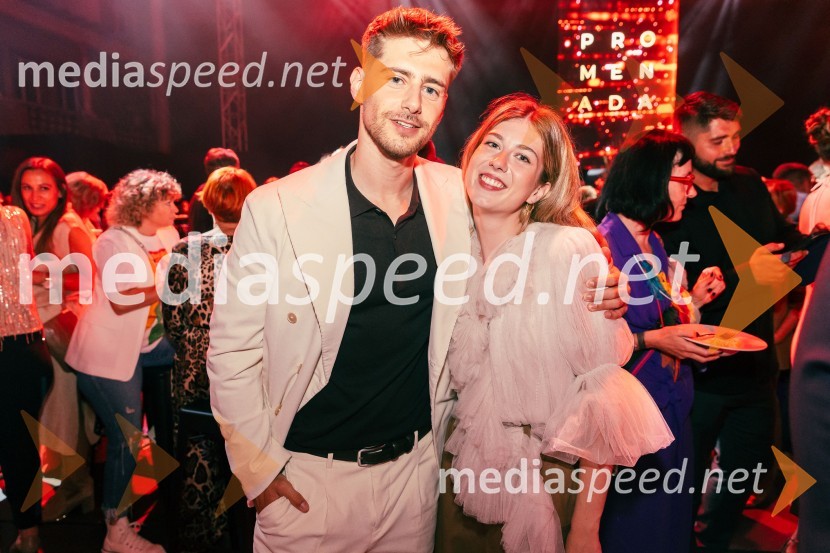  Matej Zemljič, igralec;  Mila Peršin, igralkaPOP promenada 2025