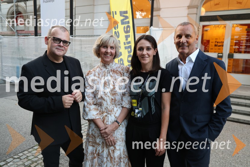  Alan Kavčič, predstavnik za odnose z javnostmi SNG Maribor;  ... ;  ... ;  Danilo Rošker, direktor SNG MariborOtvoritveni koncert Festivala Maribor 2025