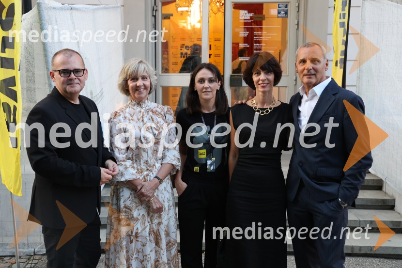  Alan Kavčič, predstavnik za odnose z javnostmi SNG Maribor;  ... ;  ... ;  Barbara Švrljuga Hergovich, umetniška vodja, Koncertna poslovalnica Narodni dom Maribor;  Danilo Rošker, direktor SNG MariborOtvoritveni koncert Festivala Maribor 2025