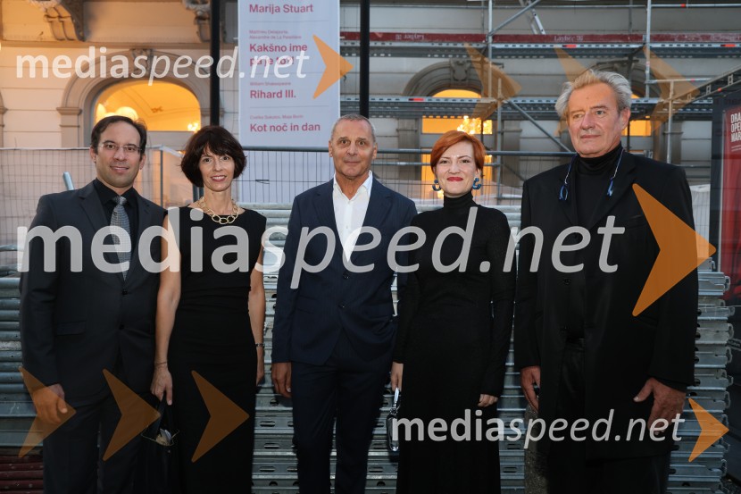  Simon Krečič, umetniški direktor Opere SNG Maribor;  Barbara Švrljuga Hergovich, umetniška vodja, Koncertna poslovalnica Narodni dom Maribor;  Danilo Rošker, direktor SNG Maribor; dr. Asta Vrečko, ministrica za kulturo;  Vladimir  Rukavina Gogo, direktor Narodnega doma Maribor ter direktor Festivala Lent Otvoritveni koncert Festivala Maribor 2025