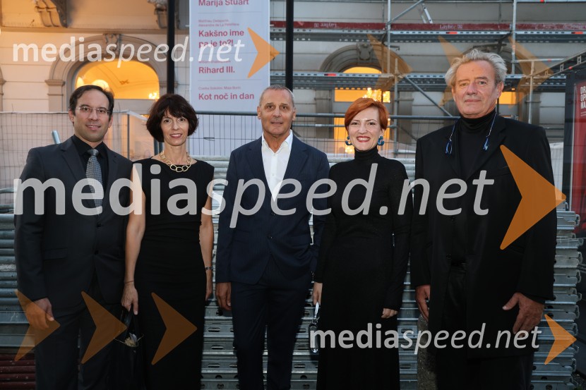  Simon Krečič, umetniški direktor Opere SNG Maribor;  Barbara Švrljuga Hergovich, umetniška vodja, Koncertna poslovalnica Narodni dom Maribor;  Danilo Rošker, direktor SNG Maribor; dr. Asta Vrečko, ministrica za kulturo;  Vladimir  Rukavina Gogo, direktor Narodnega doma Maribor ter direktor Festivala Lent Otvoritveni koncert Festivala Maribor 2025