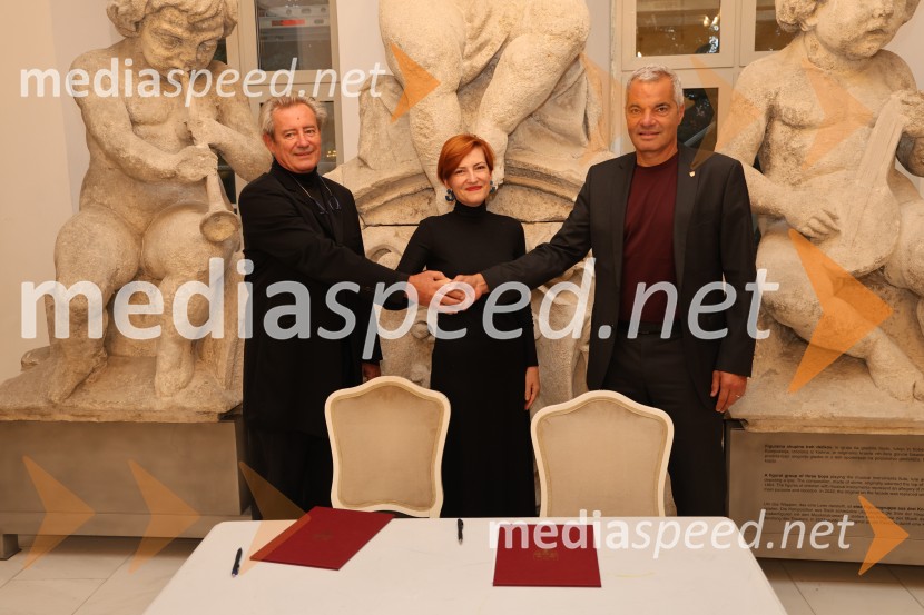  Vladimir  Rukavina Gogo, direktor Narodnega doma Maribor ter direktor Festivala Lent ; dr. Asta Vrečko, ministrica za kulturo;  Aleksander Saša Arsenovič, župan, Mestna občina MariborOtvoritveni koncert Festivala Maribor 2025