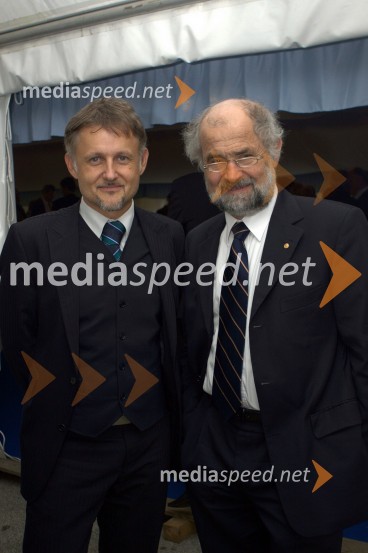 Prof. dr. Marjan Rupnik, Medicinska fakulteta UM in prof. dr. Erwin Neher, prejemnik naziva častnega doktorja UMDan Univerze v Mariboru in 50 let Fakultete za organizacijske vede Kranj