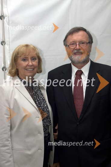 Prof. dr. Ivan Rozman, rektor Univerze v Mariboru in njegova soproga dr. Janja Črčinovič RozmanDan Univerze v Mariboru in 50 let Fakultete za organizacijske vede Kranj