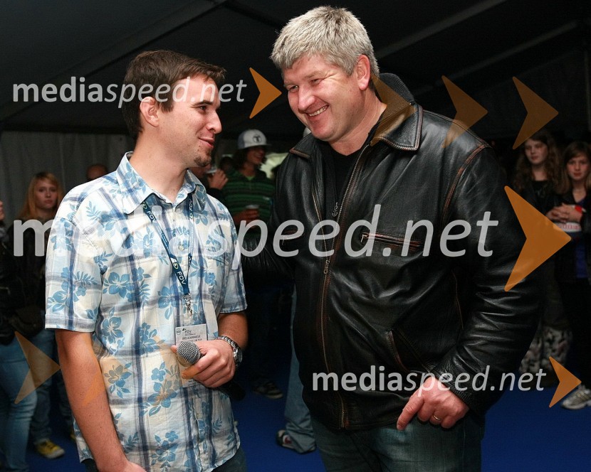 Andrej Zupan, prodekan za študentska vprašanja na Fakulteti za organizacijske vede in prof. dr. Marko Ferjan, dekan Fakultete za organizacijske vede Univerze v MariboruDan Univerze v Mariboru in 50 let Fakultete za organizacijske vede Kranj