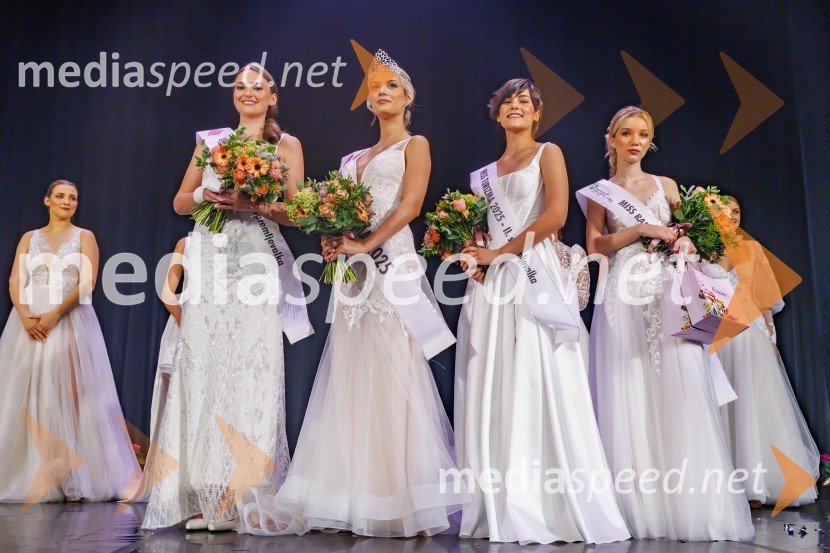  Ana Marija Cokan, 1. spremljevalka Miss Turizma 2025;  Zala Pal, Miss Turizma 2025;  Živa Knific, 2. spremljevalka Miss Turizma 2025;  Anja VujadinovikjMiss Turizma 2025 v znamenju jubileja Barbare Misson