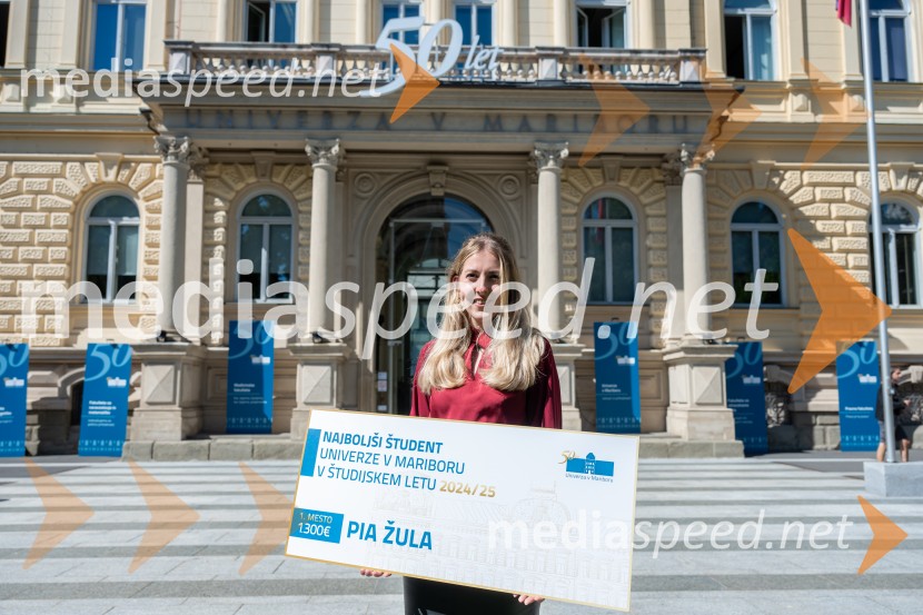  Pia Žula, najboljša študentka Univerze v Mariboru 2024/2025Najboljša študentka Univerze v Mariboru je Pia Žula
