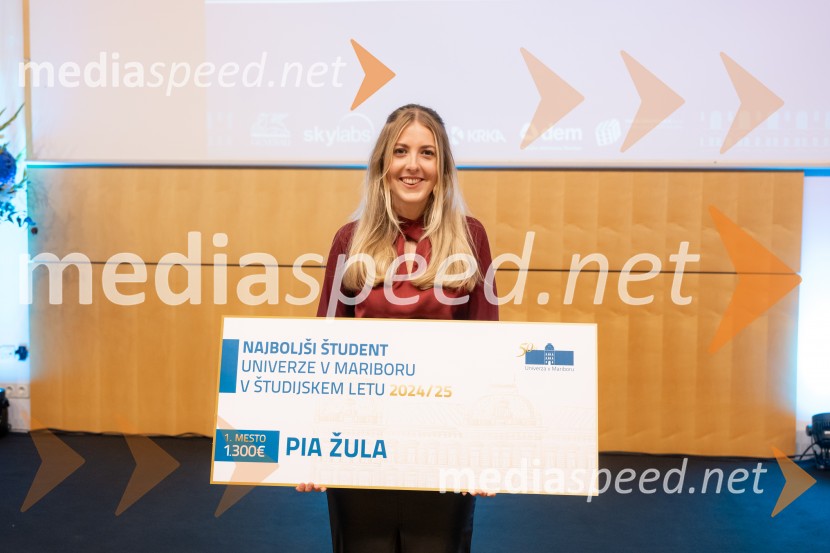  Pia Žula, najboljša študentka Univerze v Mariboru 2024/2025Najboljša študentka Univerze v Mariboru je Pia Žula