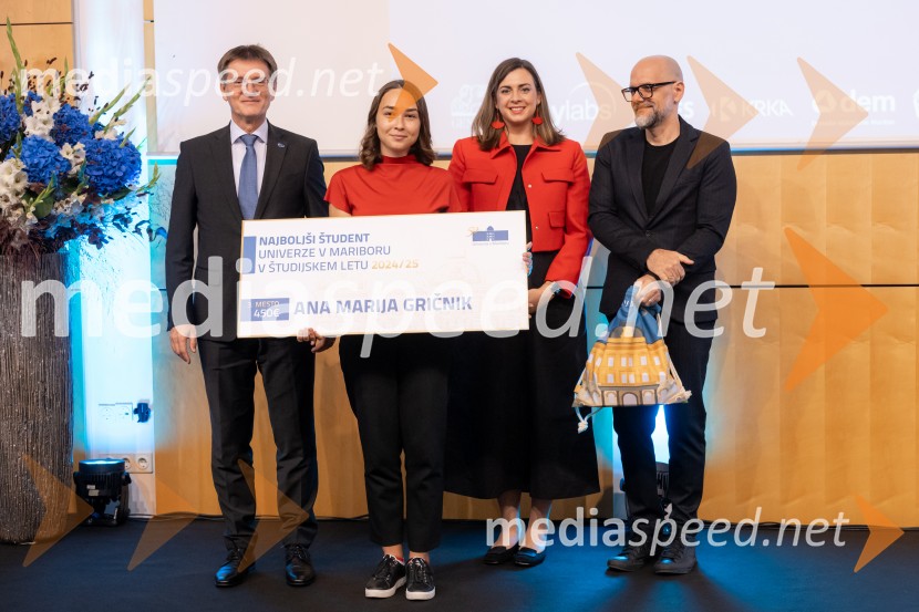 prof. dr. Zdravko Kačič, rektor Univerze v Mariboru;  Ana Marija Gričnik;  Nomi  Hrast , prorektorica za študentska vprašanja Univerze v Mariboru; dr. Dean Korošak,  prorektor za znanstvenoraziskovalno dejavnost Univerze v MariboruNajboljša študentka Univerze v Mariboru je Pia Žula