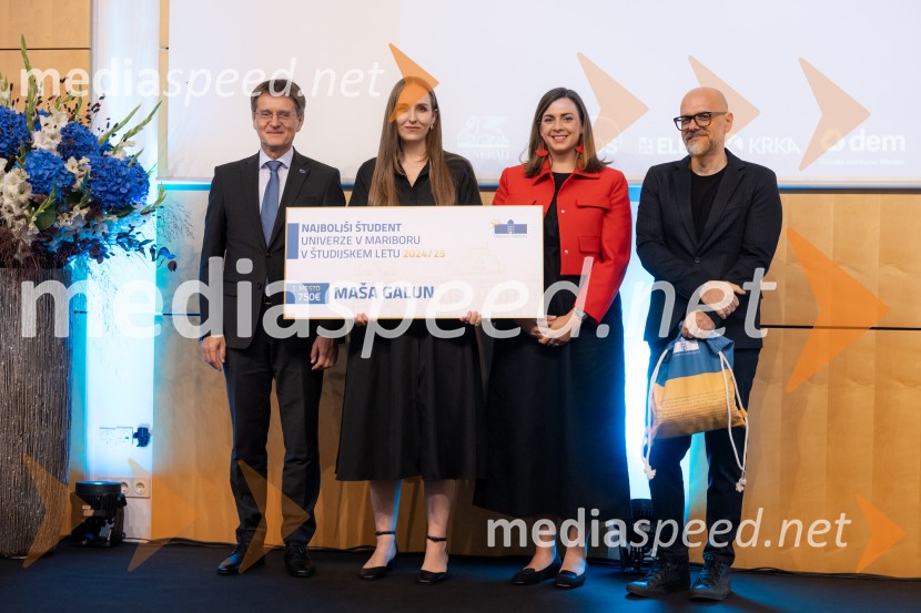 prof. dr. Zdravko Kačič, rektor Univerze v Mariboru;  Maša Galun;  Nomi  Hrast , prorektorica za študentska vprašanja Univerze v Mariboru; dr. Dean Korošak,  prorektor za znanstvenoraziskovalno dejavnost Univerze v MariboruNajboljša študentka Univerze v Mariboru je Pia Žula