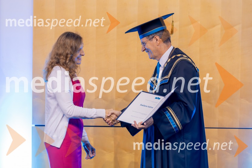  Jana Pungeršek, Dom upokojencev Kranj; prof. dr. Zdravko Kačič, rektor Univerze v MariboruDan Univerze v Mariboru 2025