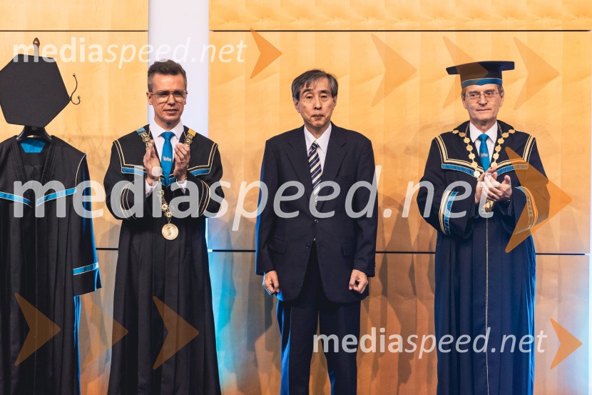  ... ; prof. dr. Kazuyuki Hokamoto, častni doktor Univerze v Mariboru; prof. dr. Zdravko Kačič, rektor Univerze v MariboruDan Univerze v Mariboru 2025