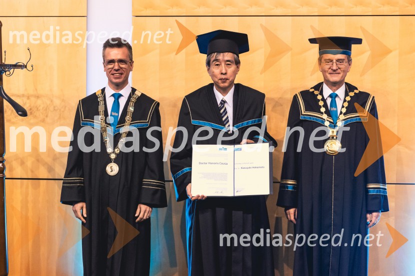  ... ; prof. dr. Kazuyuki Hokamoto, častni doktor Univerze v Mariboru; prof. dr. Zdravko Kačič, rektor Univerze v MariboruDan Univerze v Mariboru 2025