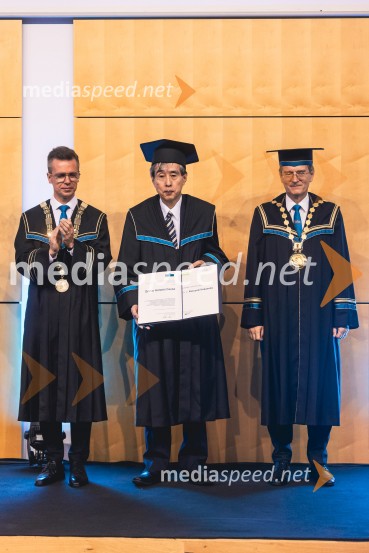  ... ; prof. dr. Kazuyuki Hokamoto, častni doktor Univerze v Mariboru; prof. dr. Zdravko Kačič, rektor Univerze v MariboruDan Univerze v Mariboru 2025