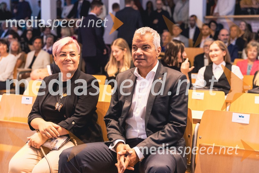 dr. Aida  Kamišalić Latifić,  Fakulteta za elektrotehniko, računalništvo in informatiko, Univerza v Mariboru;  Aleksander Saša Arsenovič, župan, Mestna občina MariborDan Univerze v Mariboru 2025